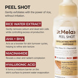 Dr.Melaxin Peel Shot مقشر أمبولة الأرز الأبيض - 80 مل