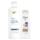 Dove Amino Acid Intensive Repair + Lavender Thickness Shampoo - 400ml+180ml