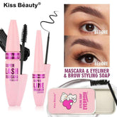 Kiss Beauty 4 in 1 Super 3D Mascara & Eyeliner Set