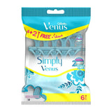 Gillette Simply Venus Women's Disposable Razor - 6 Pcs