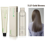 Bremod 7.17 Cold Brown Hair Color + Oxidant Cream - 100ml+100ml