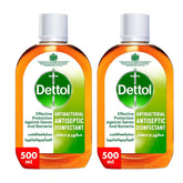 Dettol Antibacterial Antiseptic Disinfectant Liquid 2Pcs x 500ml
