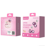 Bestrio Open Wearable Stereo Clip Earbuds - BC01 Pink