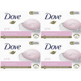 Dove Pink Soft & Smooth Skin Soap Bar - 4 x 135g