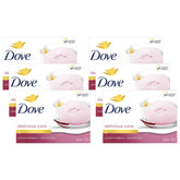 Dove Delicious Care Coconut Milk Beauty Soap - 135g × 6Pcs