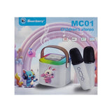 مكبر صوت كاريوكي لاسلكي Smartbarry مزود بميكروفونين - MC01