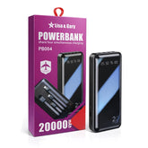 شاحن متنقل 4 في 1 سعة 20000 مللي أمبير من ليزا وجاري - PB004