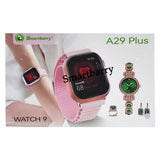 ساعة ذكية للسيدات من Smartbarry مع طقم أقراط - A29 Plus