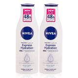 لوشن نيفيا إكسبريس لترطيب الجسم للبشرة العادية إلى الجافة - 250 مل × قطعتين (عرض خاص)