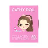 Cathy Doll أوراق الكولاجين للتحكم بالزيوت - 50 ورقة