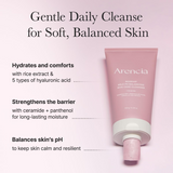 Arencia Rosehip Mild pH Balancing Rice Cake Cleanser - 150g