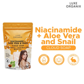 Luxe Organix Aloe Vera & Snail Moisturizing Cloud Soap - 180g