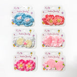Fashion Jewelry Floral Hair Band Set Assorted - 6 Pcs