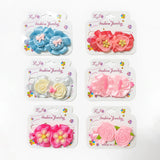 Fashion Jewelry Floral Hair Band Set Assorted - 6 Pcs