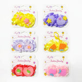 Fashion Jewelry Floral Hair Band Set Assorted - 6 Pcs