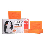 Geisha White Intense Scar & Blemish Skin Brightening Bar - 65g x 3Pcs Value Pack