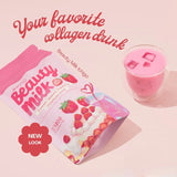 Dear Face Beauty Milk Premium Japanese Strawberry Drink - 180g