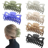 Women Large Non-slip Hair Claw Clips - 6 Pcs (KT-047B-1023)