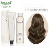 Bremod 7.77 Matcha Chocolate Hair Color with Oxidizer - 100ml+100ml