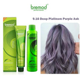 Bremod Performance 9.16 Deep Platinum Purple Ash Hair Color With Oxidizer - 100ml+100g