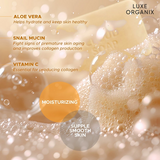Luxe Organix Aloe Vera & Snail Moisturizing Cloud Soap - 180g