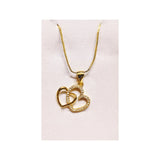 Unique Design Golden Stainless Steel Necklace with pendant - FJ4221