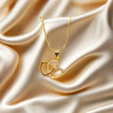 Unique Design Golden Stainless Steel Necklace with pendant - FJ4221