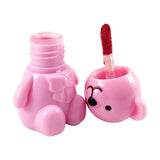 مجموعة أحمر شفاه مطفي على شكل دب وردي من فافور بيوتي مع سلسلة مفاتيح - قطعة واحدة