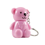 مجموعة أحمر شفاه مطفي على شكل دب وردي من فافور بيوتي مع سلسلة مفاتيح - قطعة واحدة