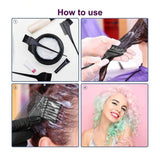 Ningjia Comb Dye Brush Kit - 4 Pcs