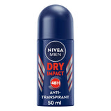 Nivea Men Dry Impact Dual Protect 48H Deodorant Roll-On - 50ml