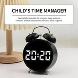 Honey Time LED Display Twin Bell Alarm Clock HL-8896-1