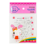 Mini Elastic Rubber Bands White Color KT-108-A