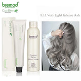 Bremod 9.11 Very Light Intense Ash Hair Color with Oxidizer - 100ml+100ml