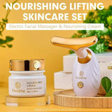 Nourishing Lifting Skincare Set Facial Massager + Cream - GJ7206