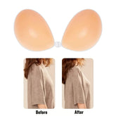 Strass Soft Silicon Push-Up Adhesive Bra - Size B