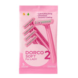 Dorco Soft Women's Shaving Razors - 5Pcs Set
