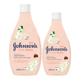 Johnson's Vita Rich Body Wash With Jojoba Oil & Vitamin E - 400ml+250ml