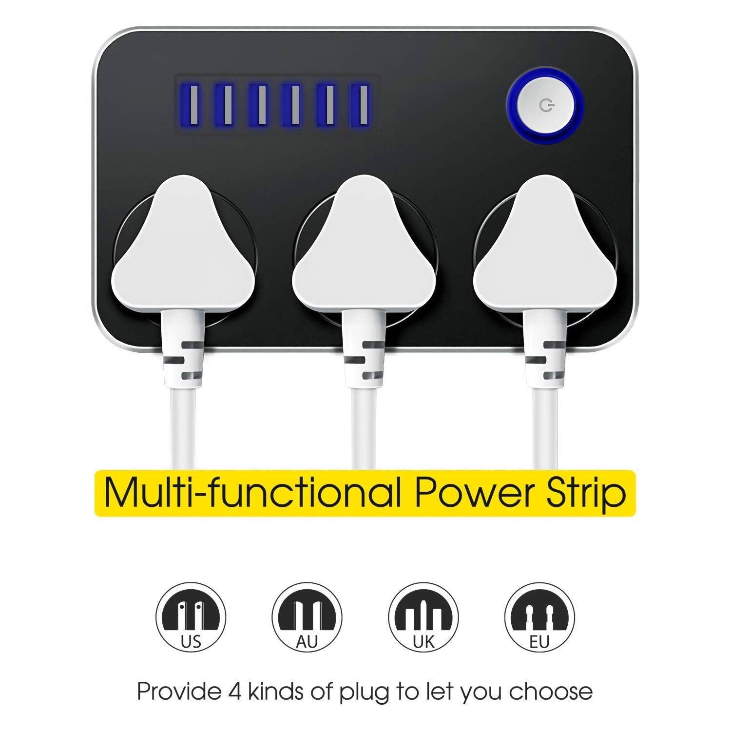 6 USB Ports and 3 Power Socket Extension CX-T05 - Pinoyhyper 6 USB Ports and 3 Power Socket Extension CX-T05 - Pinoyhyper
