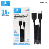 كابل شحن سريع ومستقر من ONEMUST USB إلى Type-C OM-C02