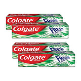 معجون أسنان كولجيت جل فريش كونفيدنس بنكهة النعناع الأخضر - 4 قطع × 75 مل