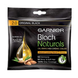 Garnier Black Naturals Hair Color Shade 2.0 Original Black - 20ml+20g