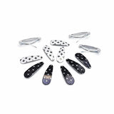Korean Design Tic Tac Hair Clips - 12 Pcs