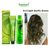 Bremod 8.2 Light Stuffy Green Blonde Color With Oxidizer - 100ml+100g