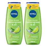 Nivea Fresh Shower Lemongrass & Oil - 250ml (1+1) Offer