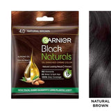 Garnier Black Naturals Hair Color Shade 4.0 Natural Brown - 20ml+20g