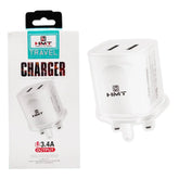 HMT 3.4A Output Dual USB Charger With lightning Cable H202