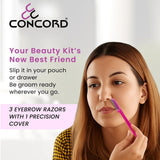 CONCORD Facial & Eyebrow Razors 3 Pack - CER01