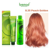 Bremod 8.35 Peach Golden Color With Oxidizer - 100ml+100g
