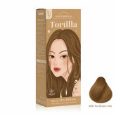 Kota Cosmetics تورتيا تايلاند صبغة شعر حليب شاي بني - 100 مل + 100 مل